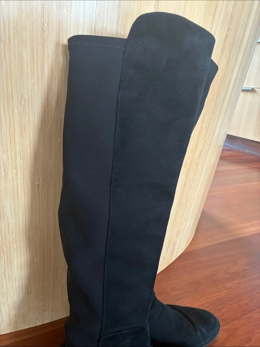 Stuart Weitzman suede black boot Size 9